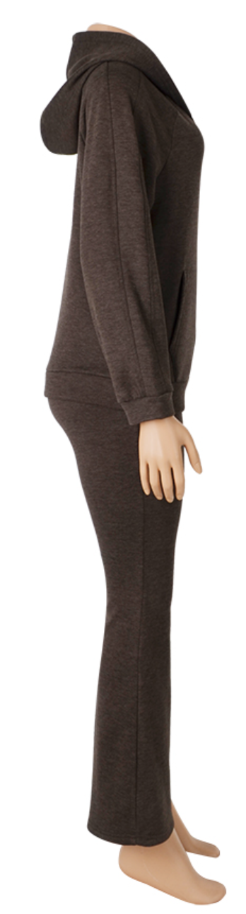 2PC Fleece Hoodie and Pants Set