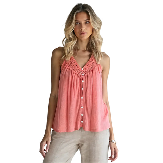 Saratoga Crochet Sleeveless Top