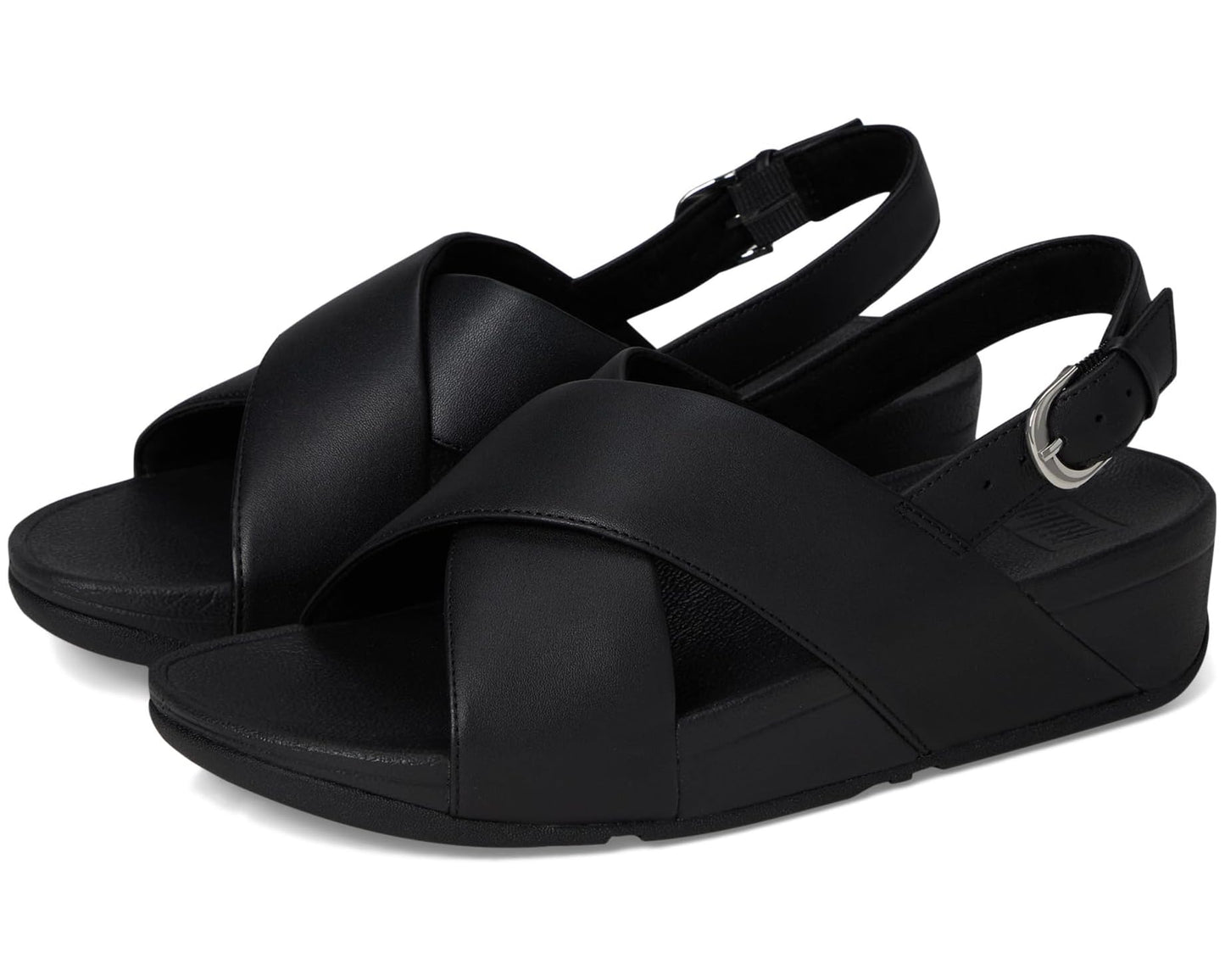 LULU Adjustable Leather Back-Strap Sandals