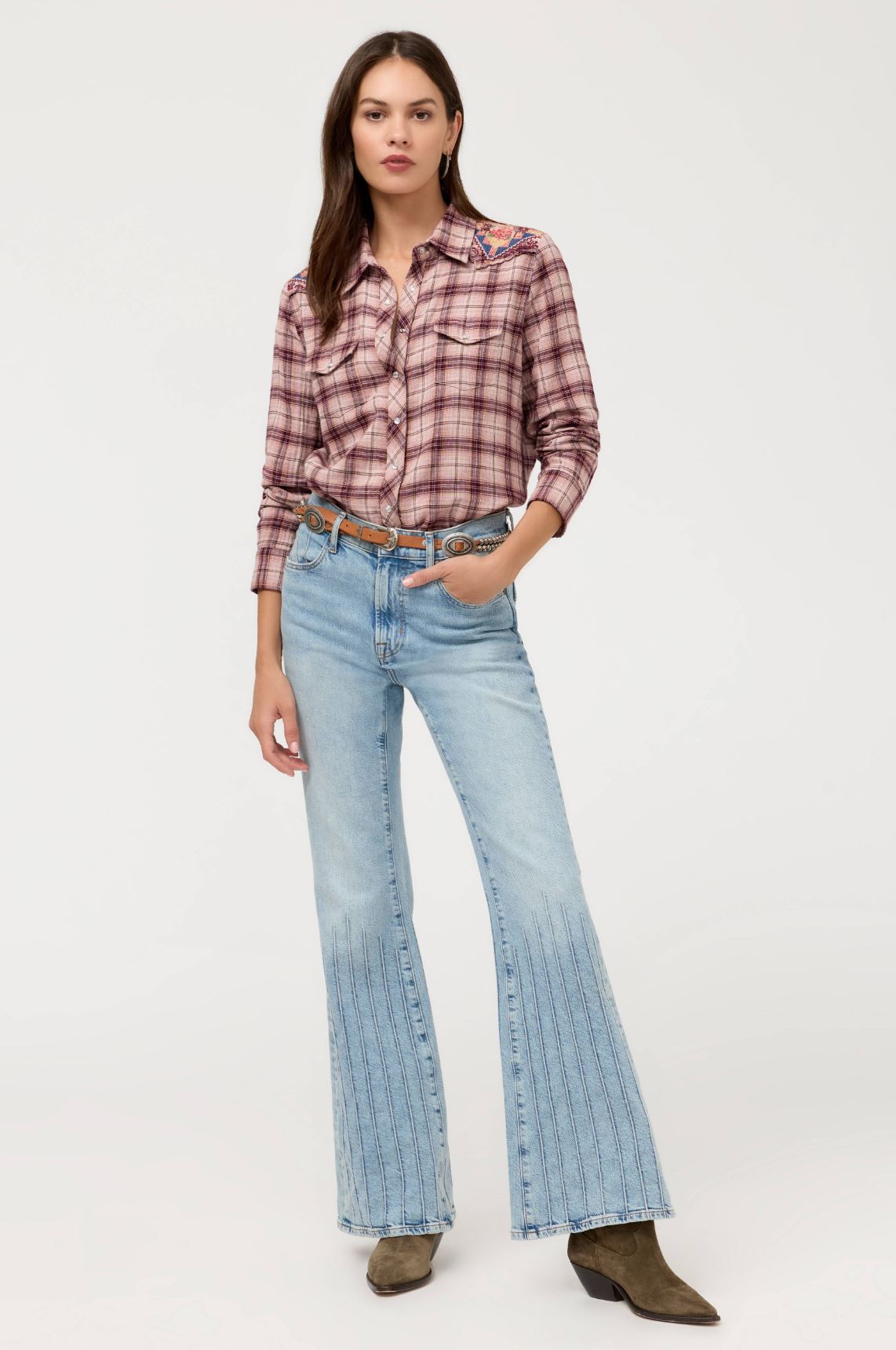 Western Plaid Shirt - Isadora
