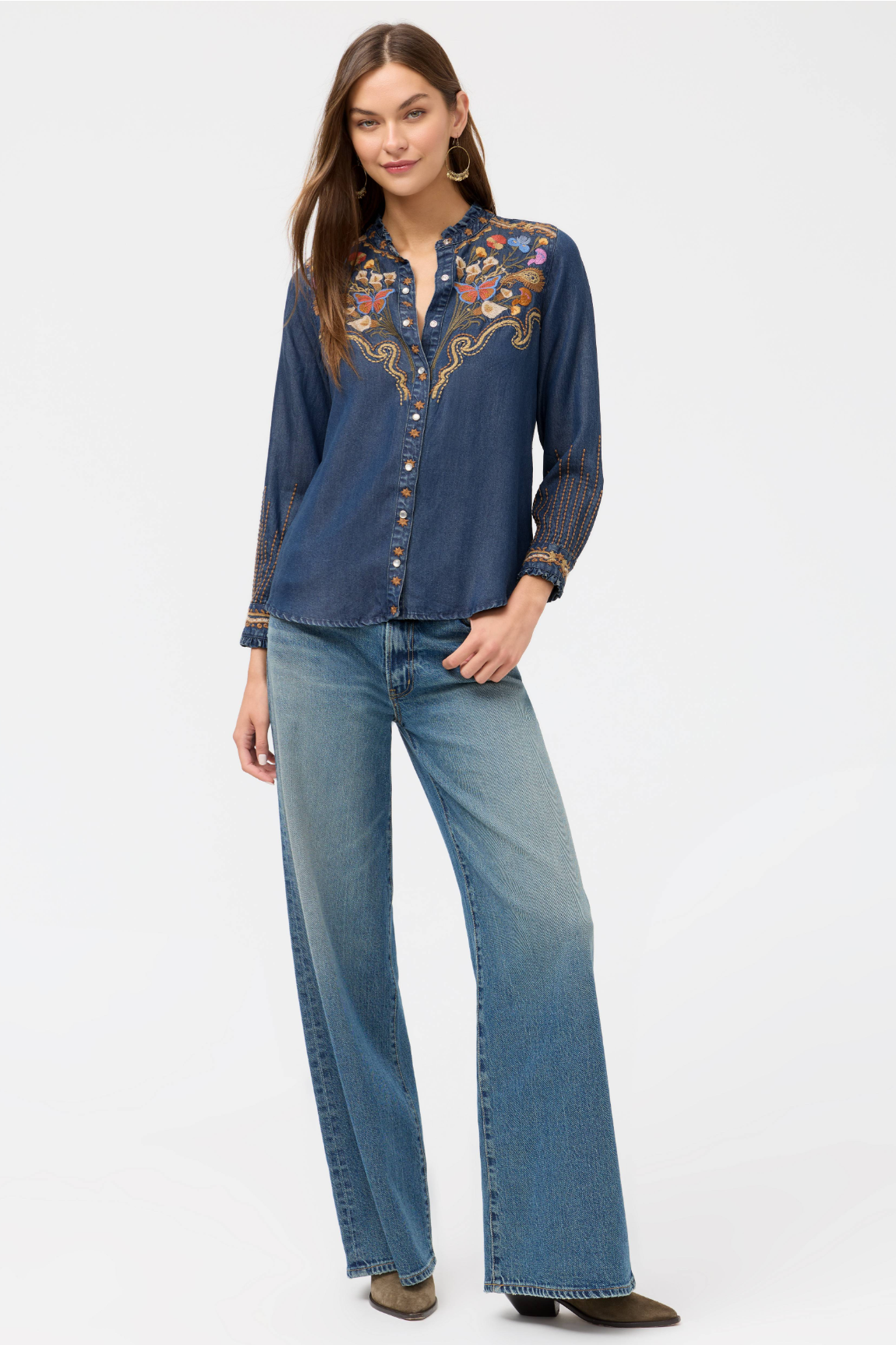 Ruffle Neck Shirt - Durago