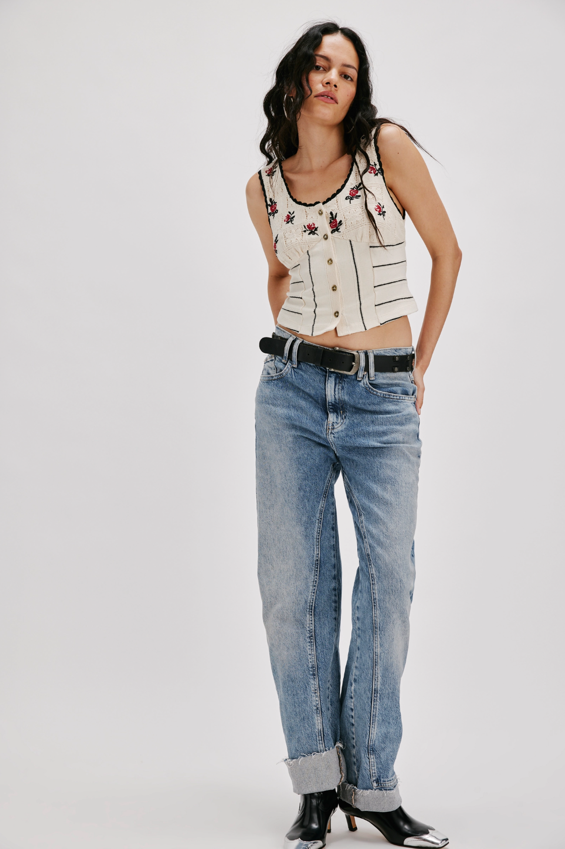 Rose Bud Knit Top