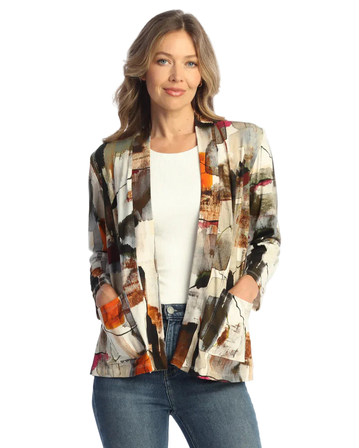 Open Cardigan With Pockets - Natura