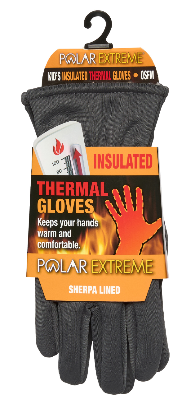 Kids Polar Extreme Heat Sherpa Lined Stretch Glove