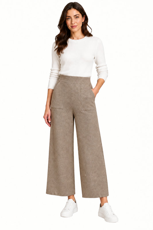 Wide Leg Sweater Pants