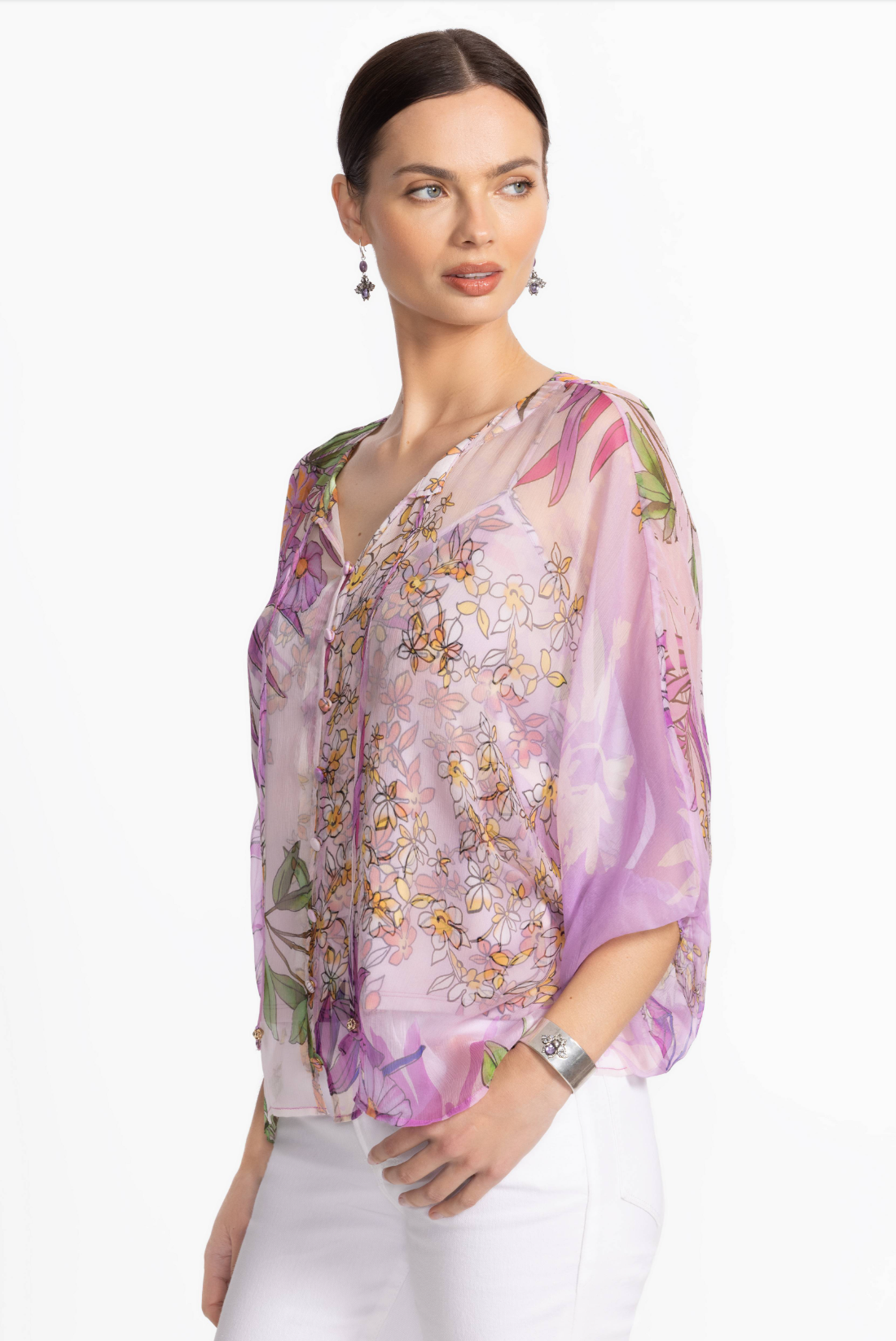 Harlyn Button Front Blouse - Dallia