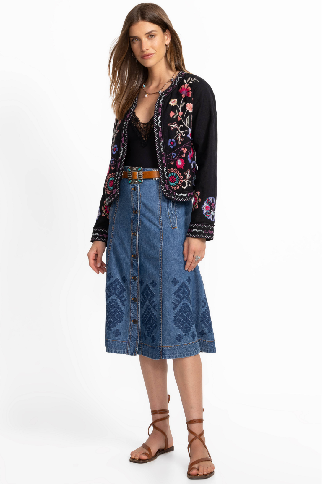 Linen Bolero Jacket - Gloria