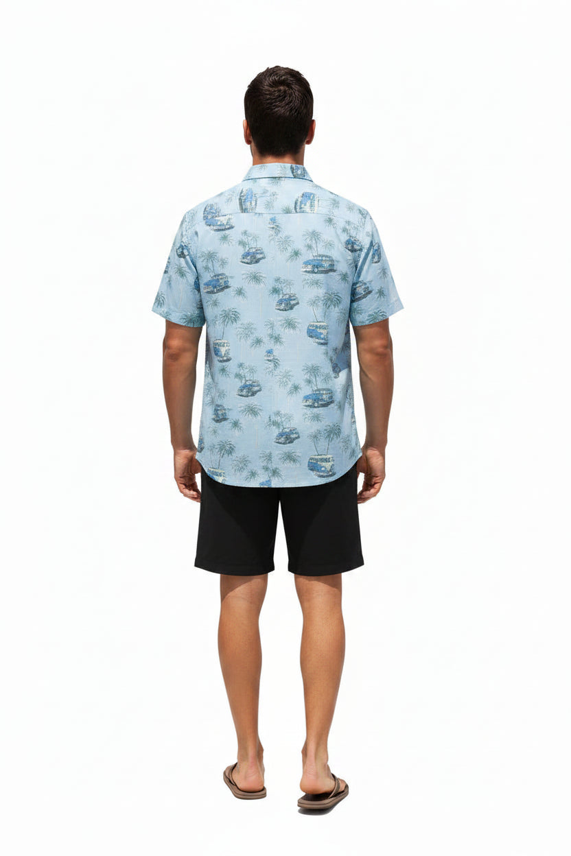 Stretch Poplin Outdoor Printed Shirt