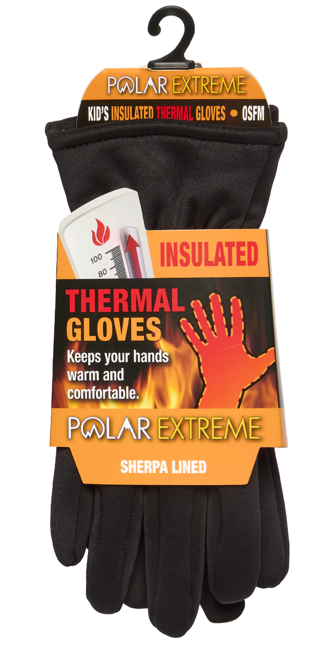 Kids Polar Extreme Heat Sherpa Lined Stretch Glove