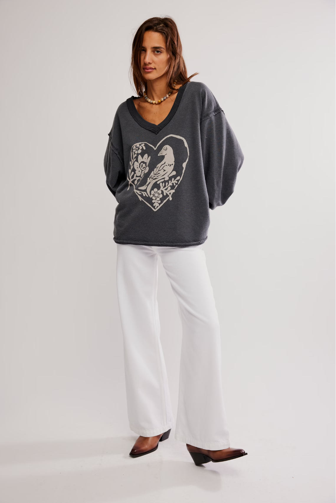 WTF Venice V Neck Graphic