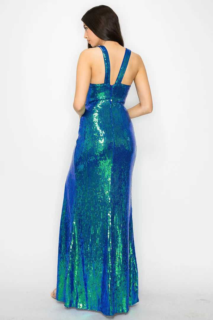 Long Dress with Sequins