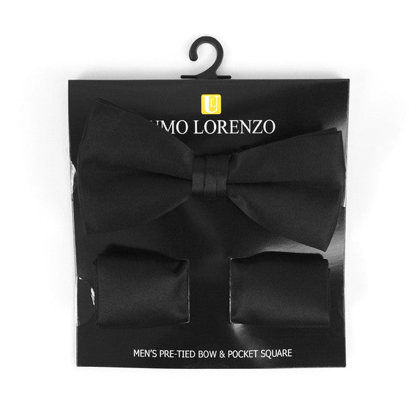 Pre-Tied Bow Tie and Hanky Set