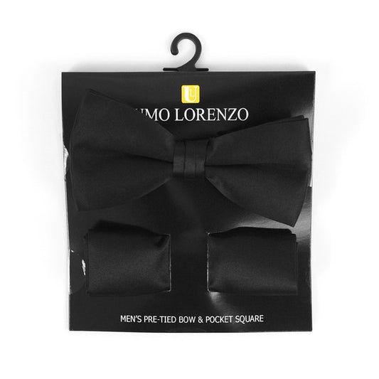 Pre-Tied Bow Tie and Hanky Set