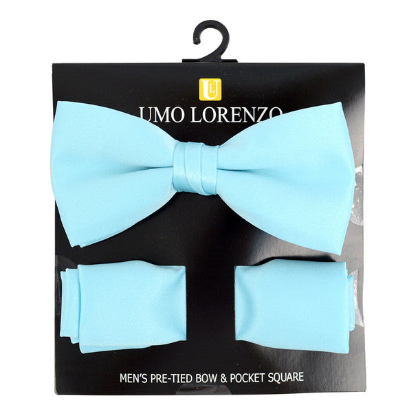 Pre-Tied Bow Tie and Hanky Set