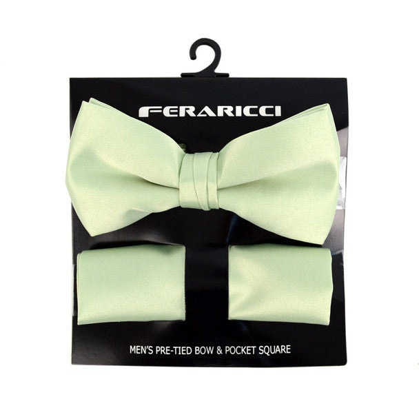 Pre-Tied Bow Tie and Hanky Set