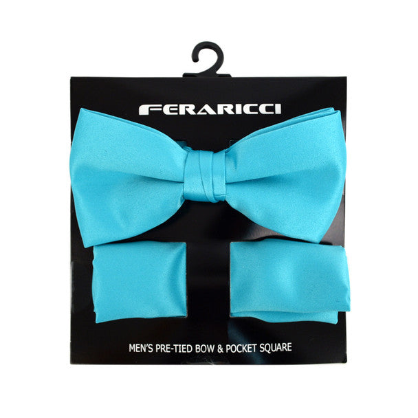 Pre-Tied Bow Tie and Hanky Set