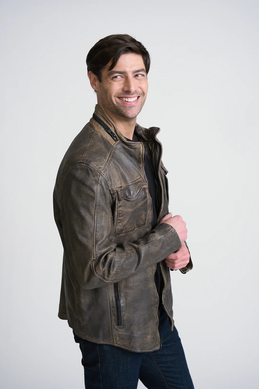 Men's Cove RF Leather Jacket