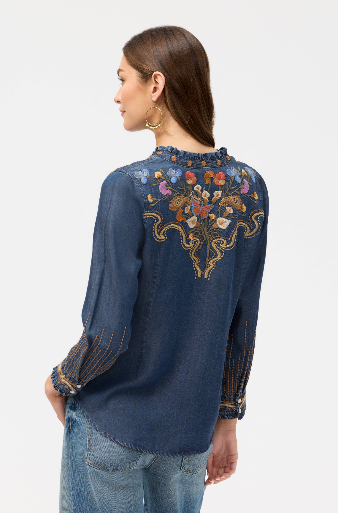 Ruffle Neck Shirt - Durago