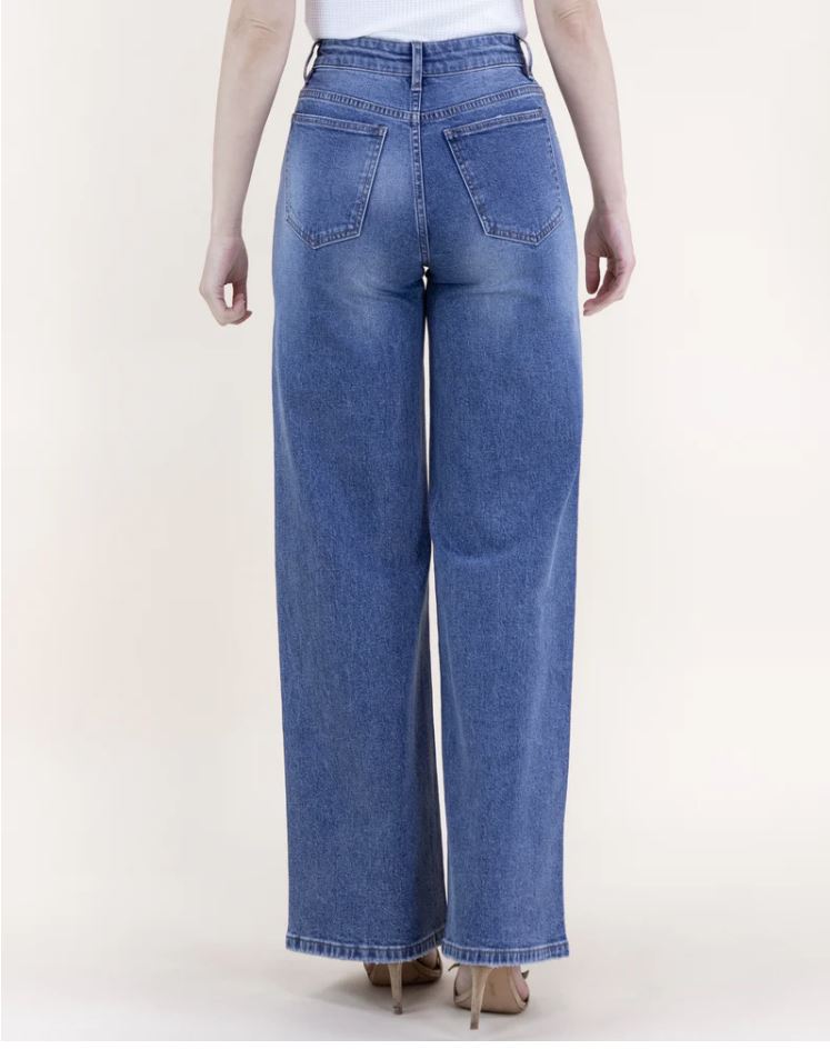 Swirl Embellished Rhinestone High Rise Jeans