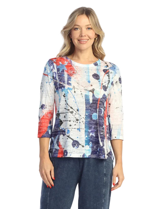Sublimation Hi-Lo Tunic Top - Americana