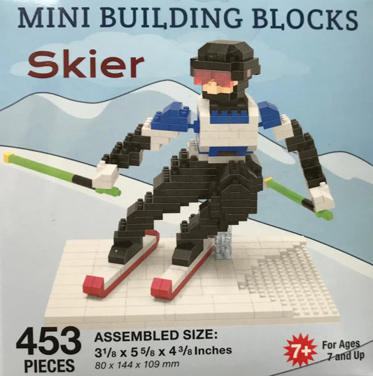 Mini Building Blocks - Skier