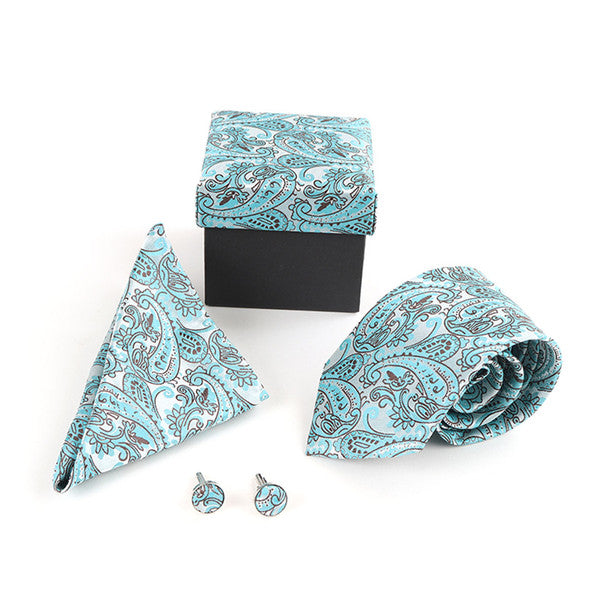 Paisley Tie, Hanky & Cufflink Set