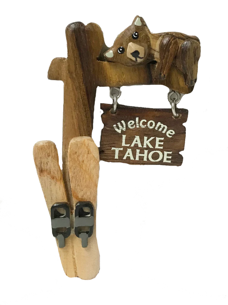 Magnet - Hanging Wood Sign Lake Tahoe