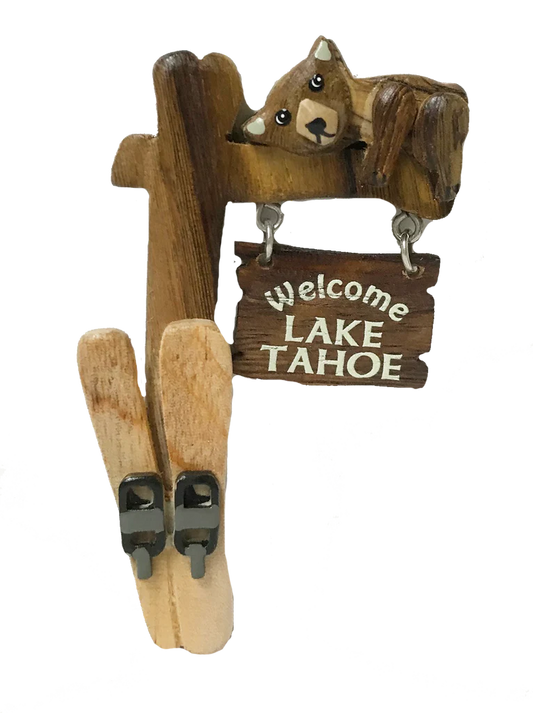 Magnet - Hanging Wood Sign Lake Tahoe