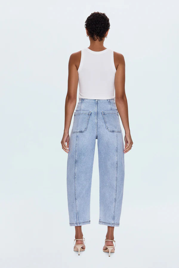 Blair High Rise Seamed Barrel Jean