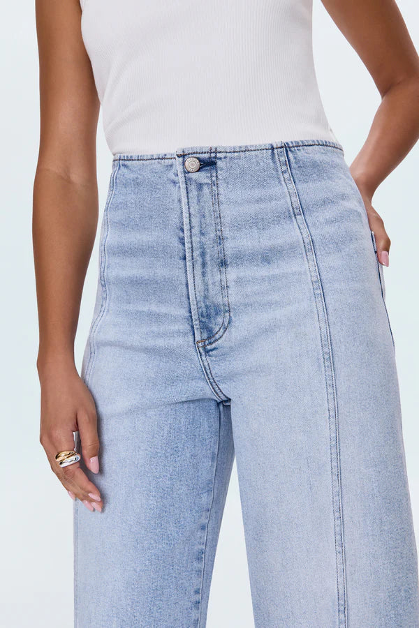 Blair High Rise Seamed Barrel Jean