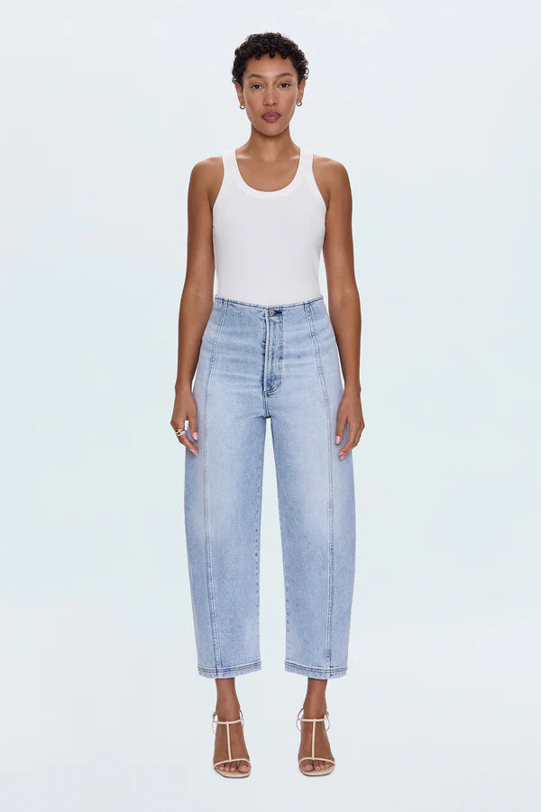 Blair High Rise Seamed Barrel Jean