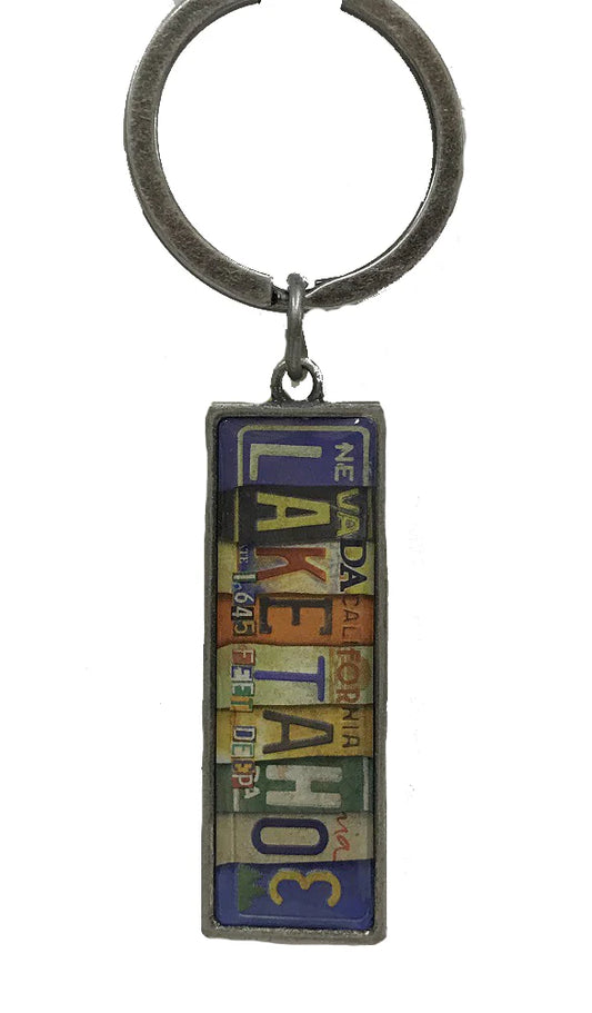 Keychain - License Plate Art Lake Tahoe