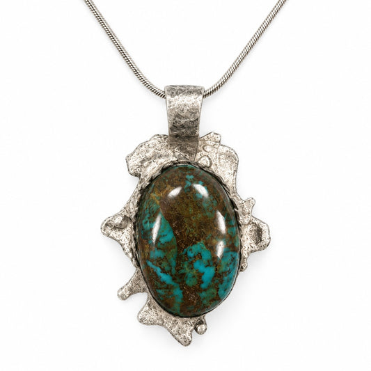Necklace - Rising Phoenix Turquoise Sterling Silver