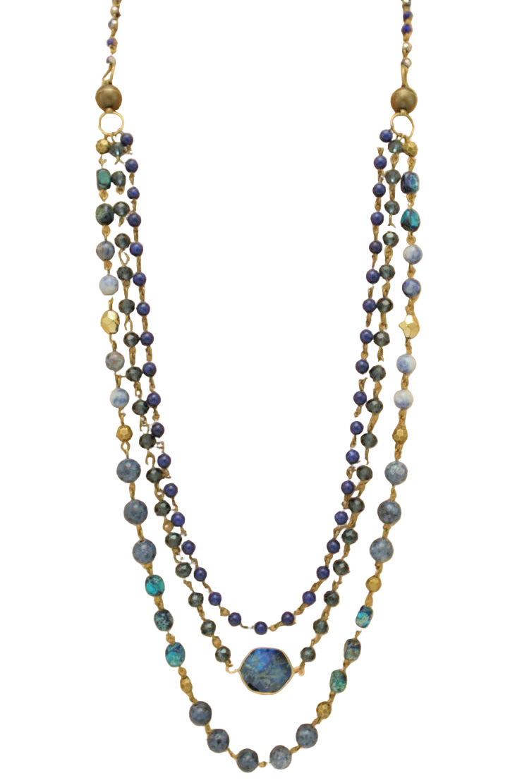 Multistrand Magnetic Beaded Necklace