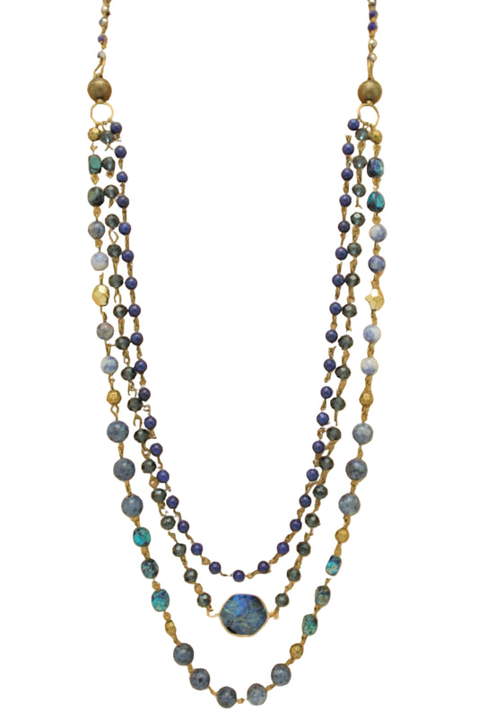 Multistrand Magnetic Beaded Necklace