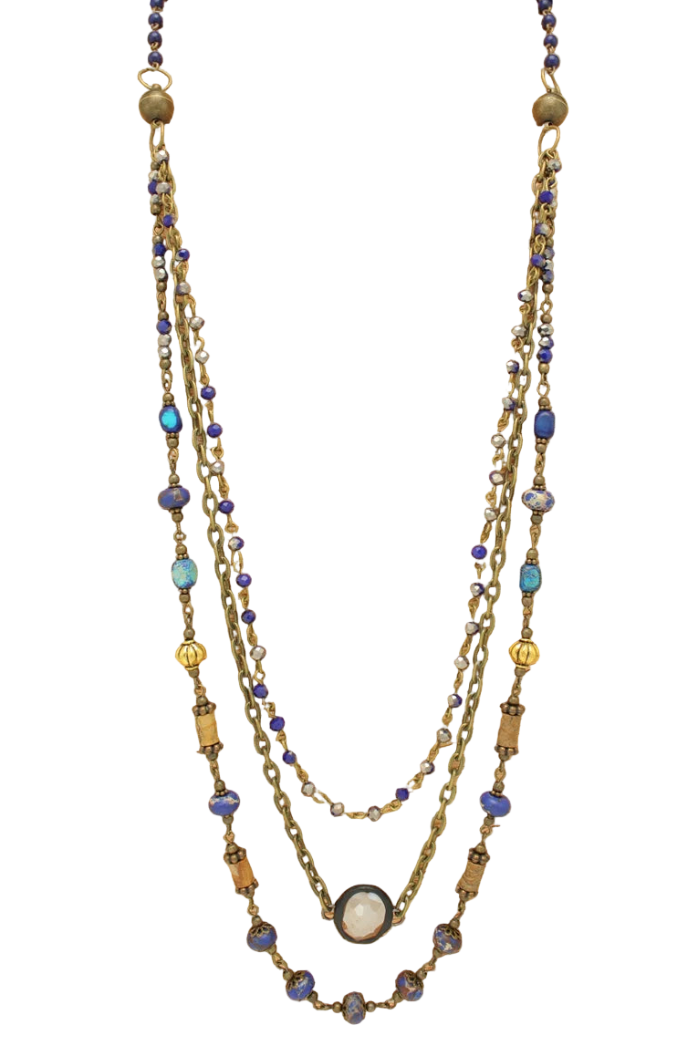 Multistrand Magnetic Beaded Necklace