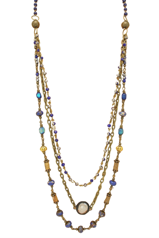 Multistrand Magnetic Beaded Necklace