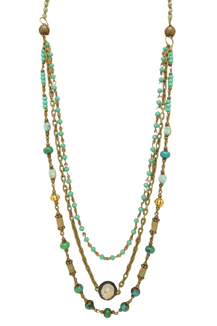 Multistrand Magnetic Beaded Necklace