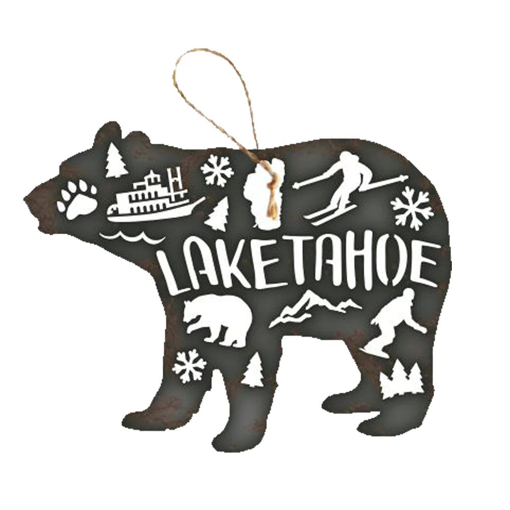 Ornament - Metal Cutout Lake Tahoe
