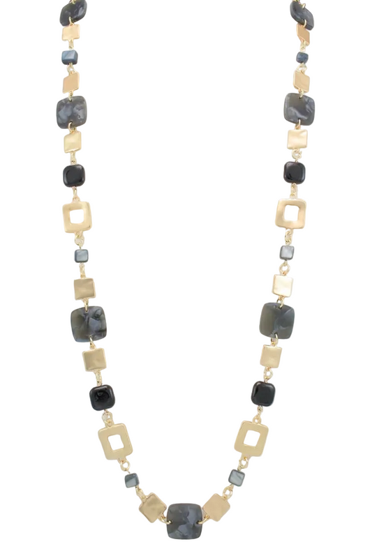 Long Mix Media Necklace