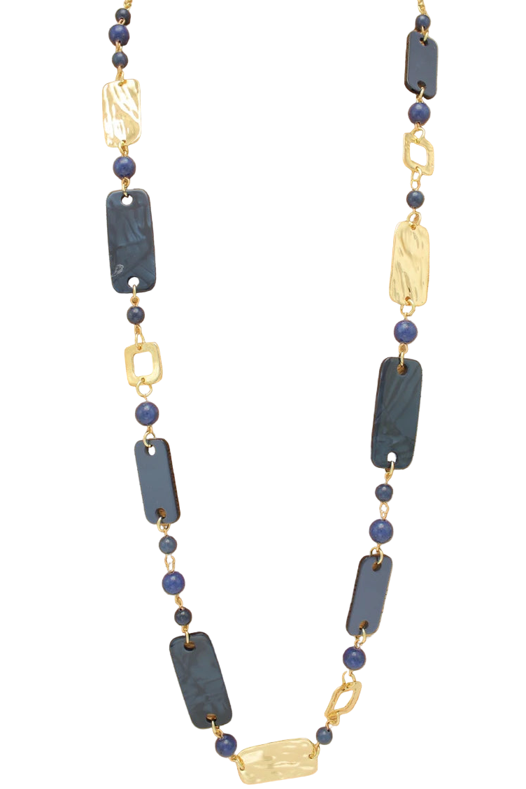 Mix Media Long Necklace