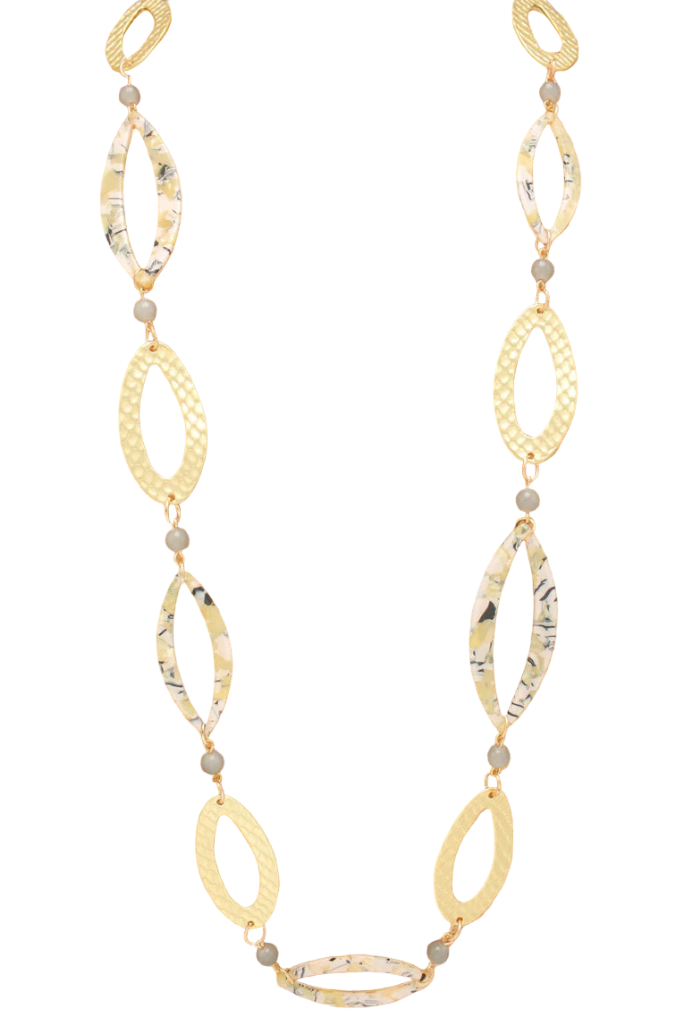 Long Mix Media Necklace