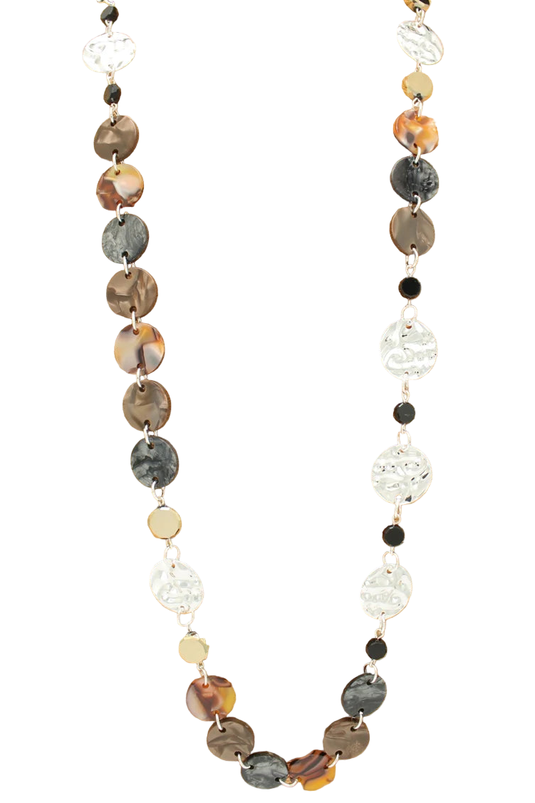 Long Mix Media Necklace