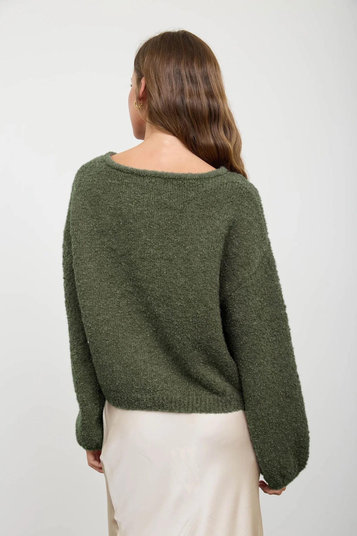Fuzzy Knit Pullover Sweater