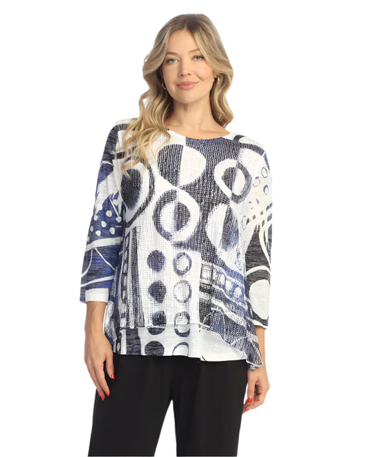 Sublimation Contrast Tunic, Dottie