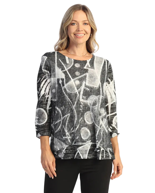 Layered Boucle Mesh Tunic - Art Skool