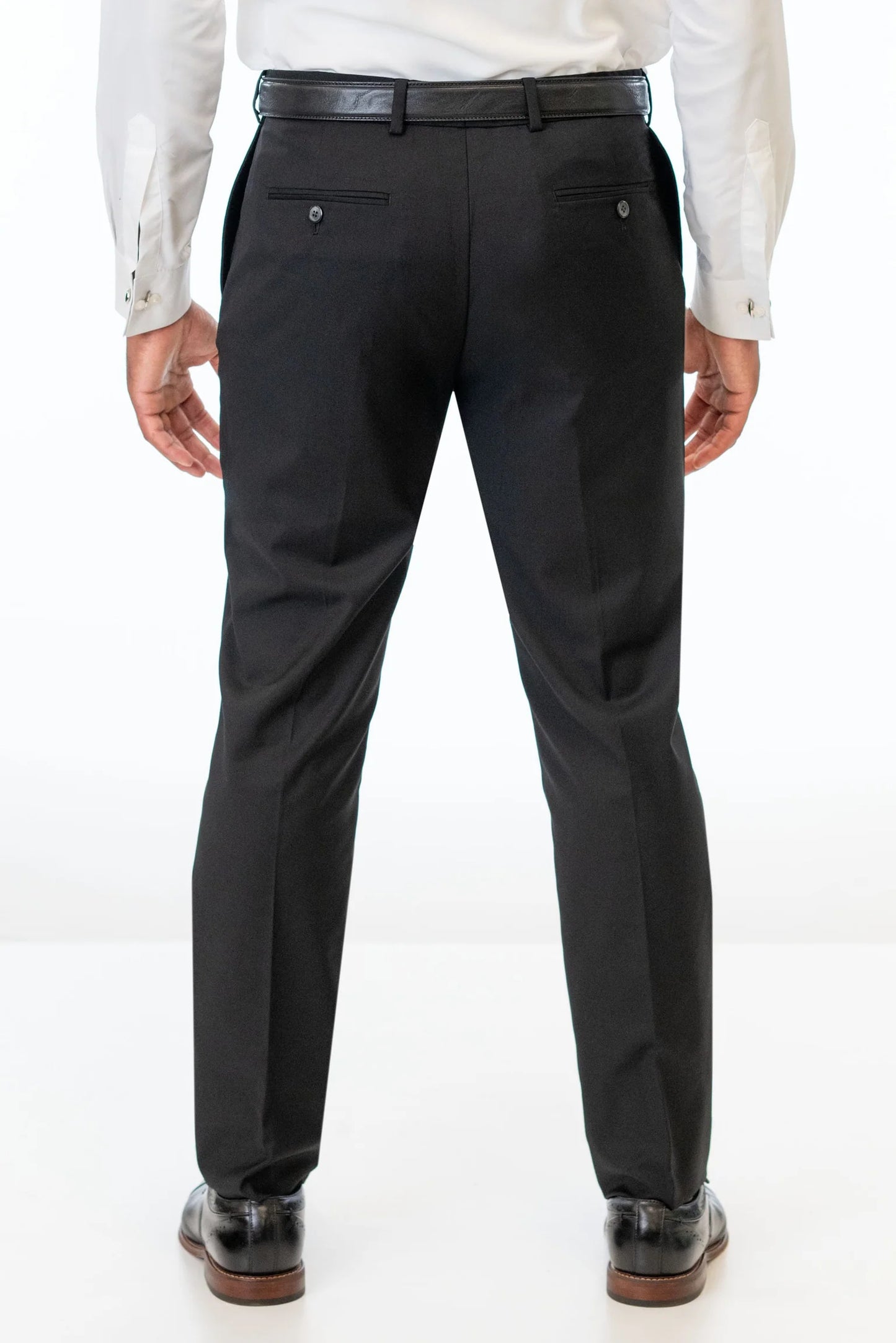 Black Stretch Slim Fit Suit Pants by Couture 1910