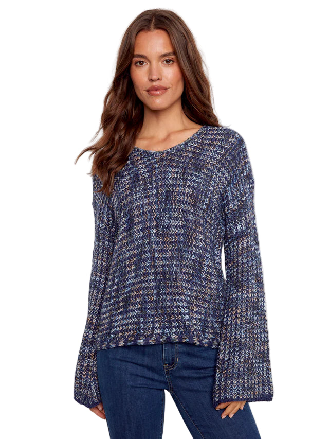 Novelty Yarn Crochet Sweater