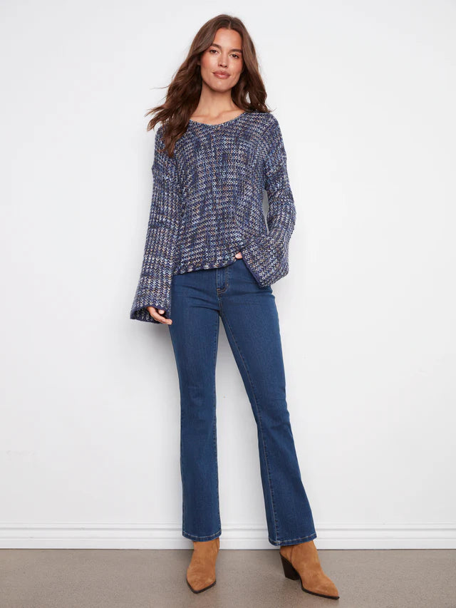 Novelty Yarn Crochet Sweater