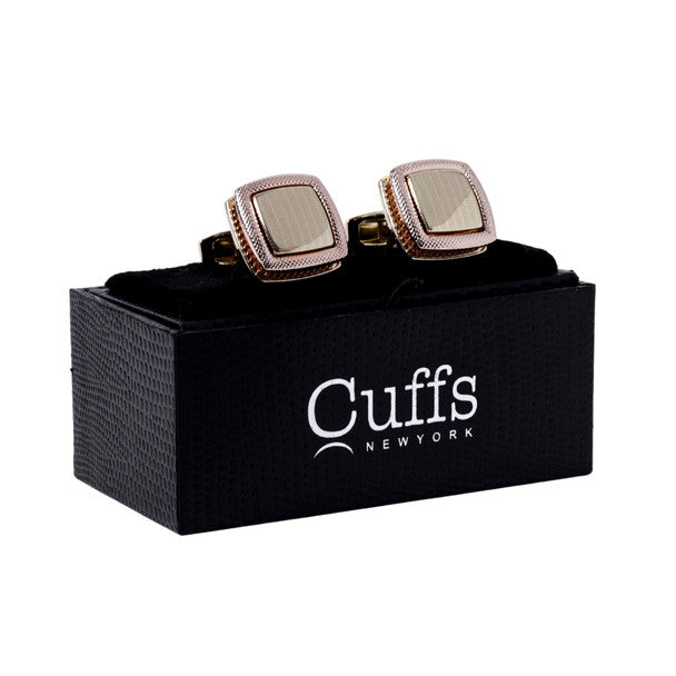 Two Tone Square Cufflinks